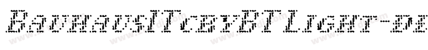 BauhausITcbyBT Light字体转换 BauhausITcbyBT Light字体转换